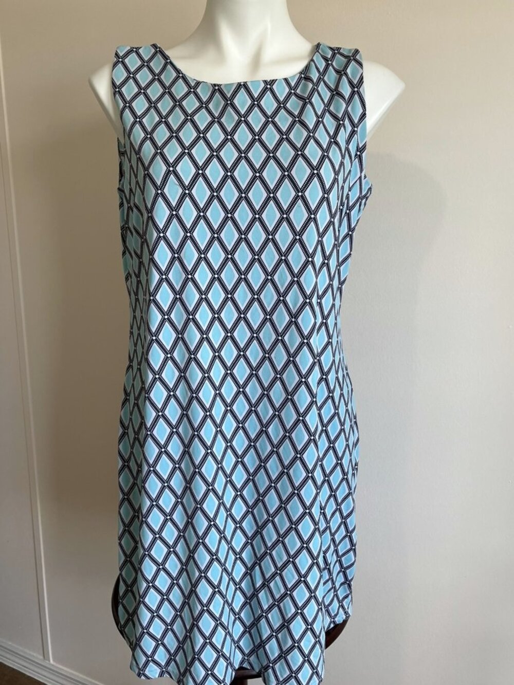 Lulu B Dress Large Sleeveless Geometric Sun Protection Clothing
